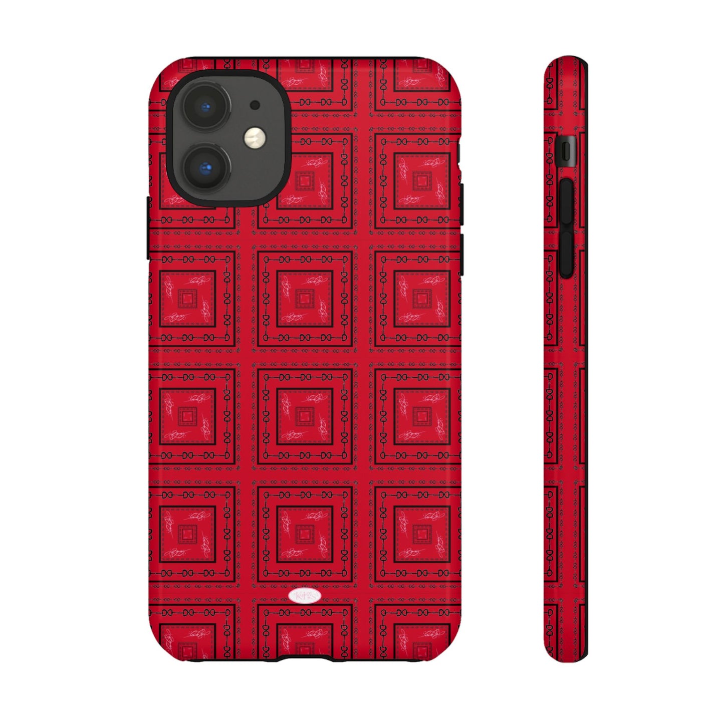Red & Black Horsebit Tough Case