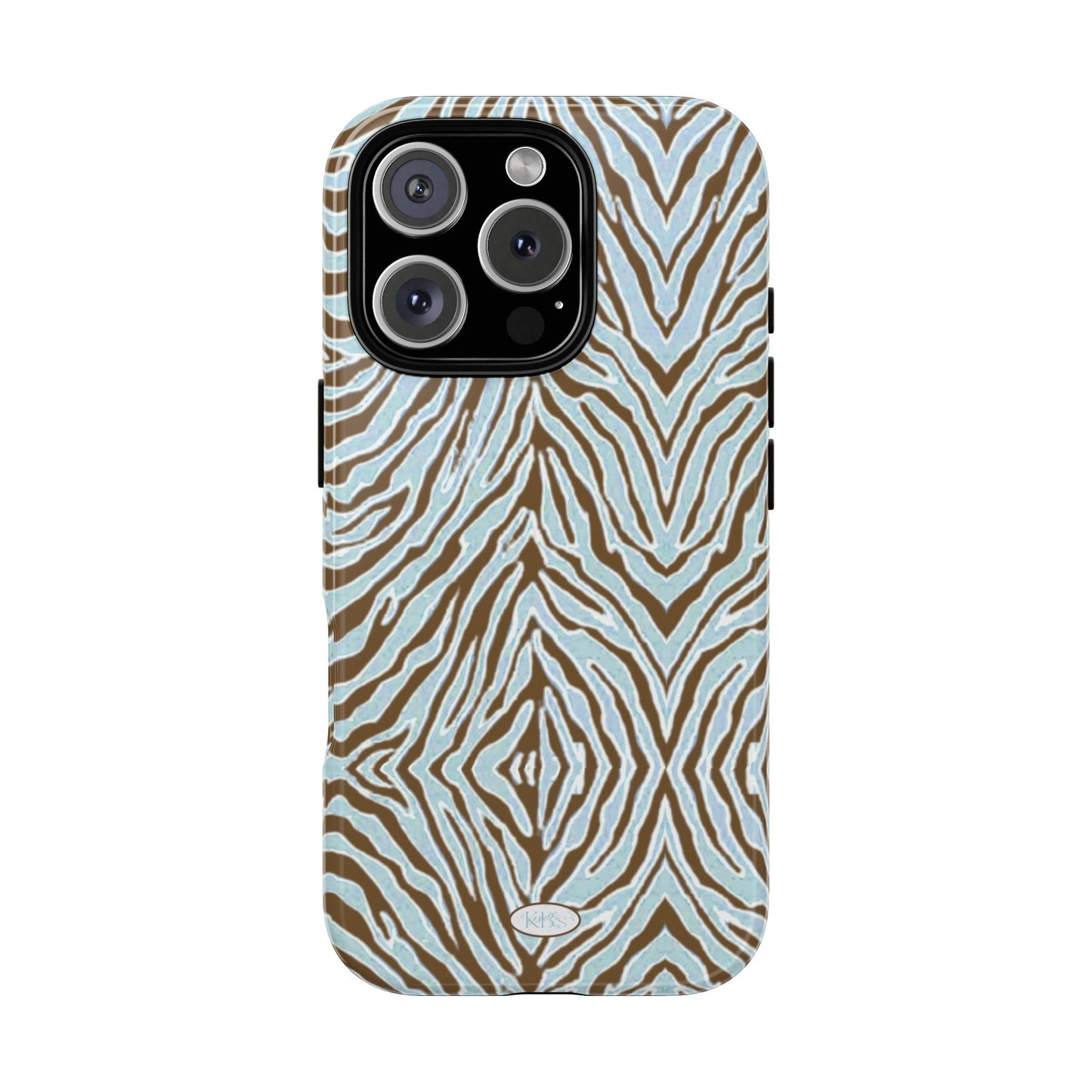 Zebra Bleu Tough Case for iPhone