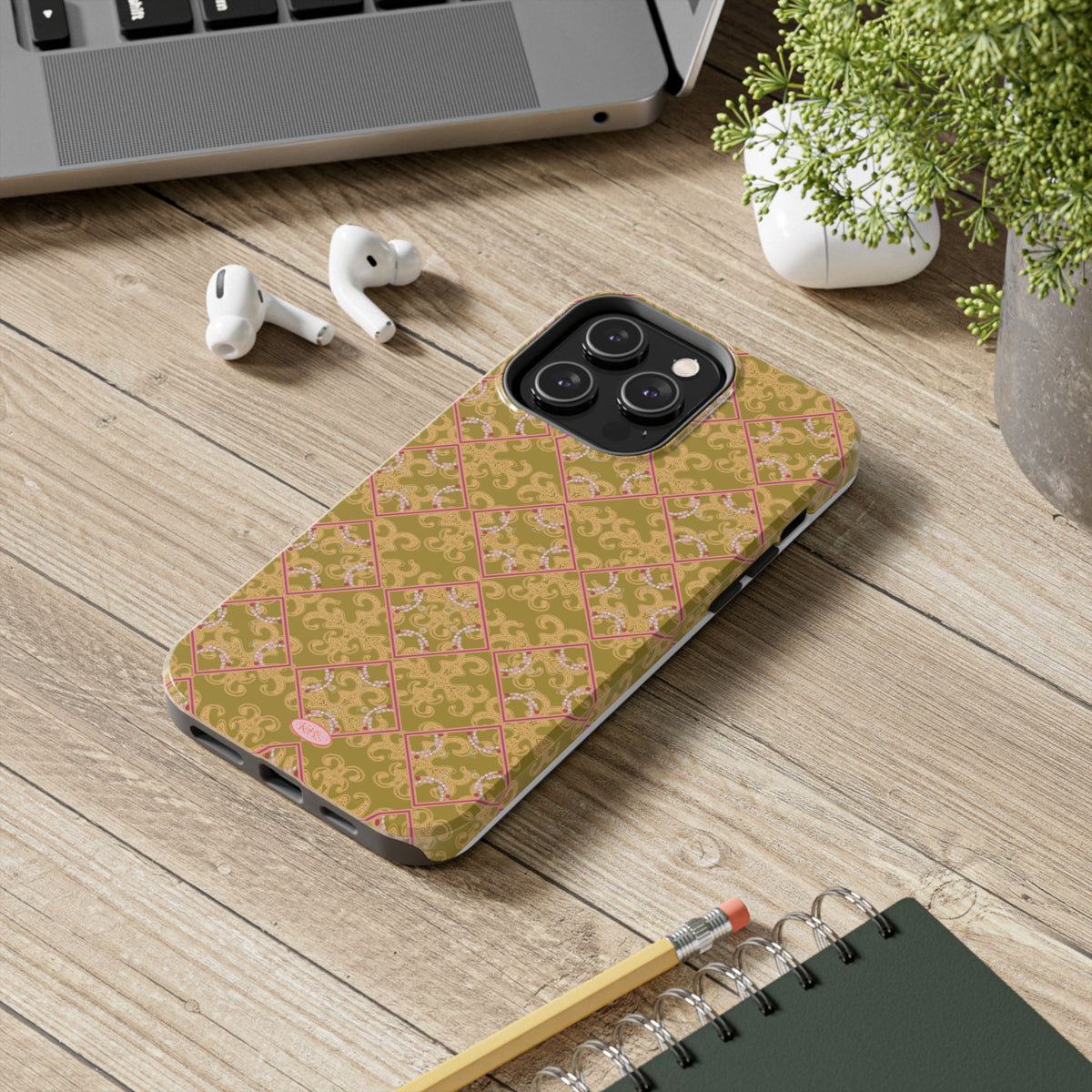 Pearl Trellis Tough Case for iPhone