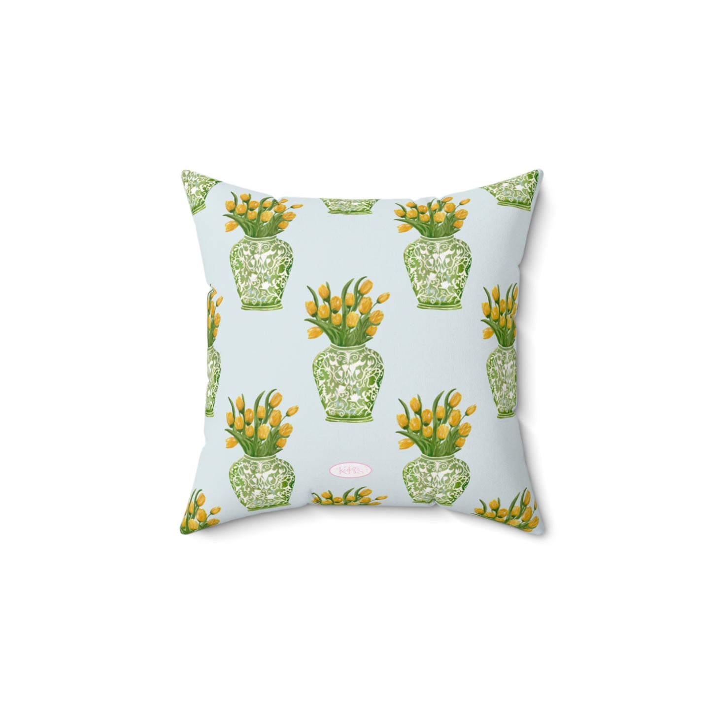 Tulip Haus Pattern Throw Pillow