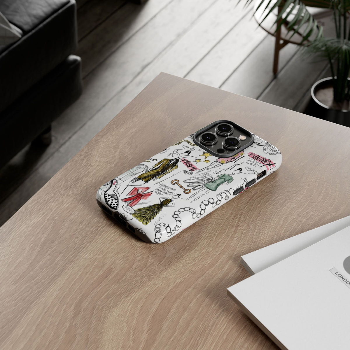 Fashion Sketch Tough Case for iPhone - Multi
