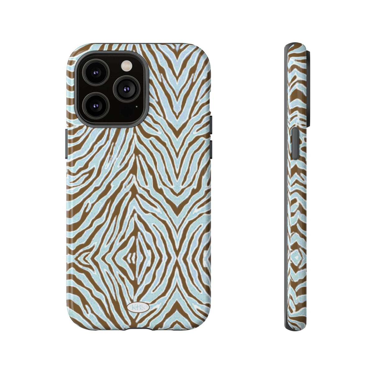 Zebra Bleu Tough Case for iPhone