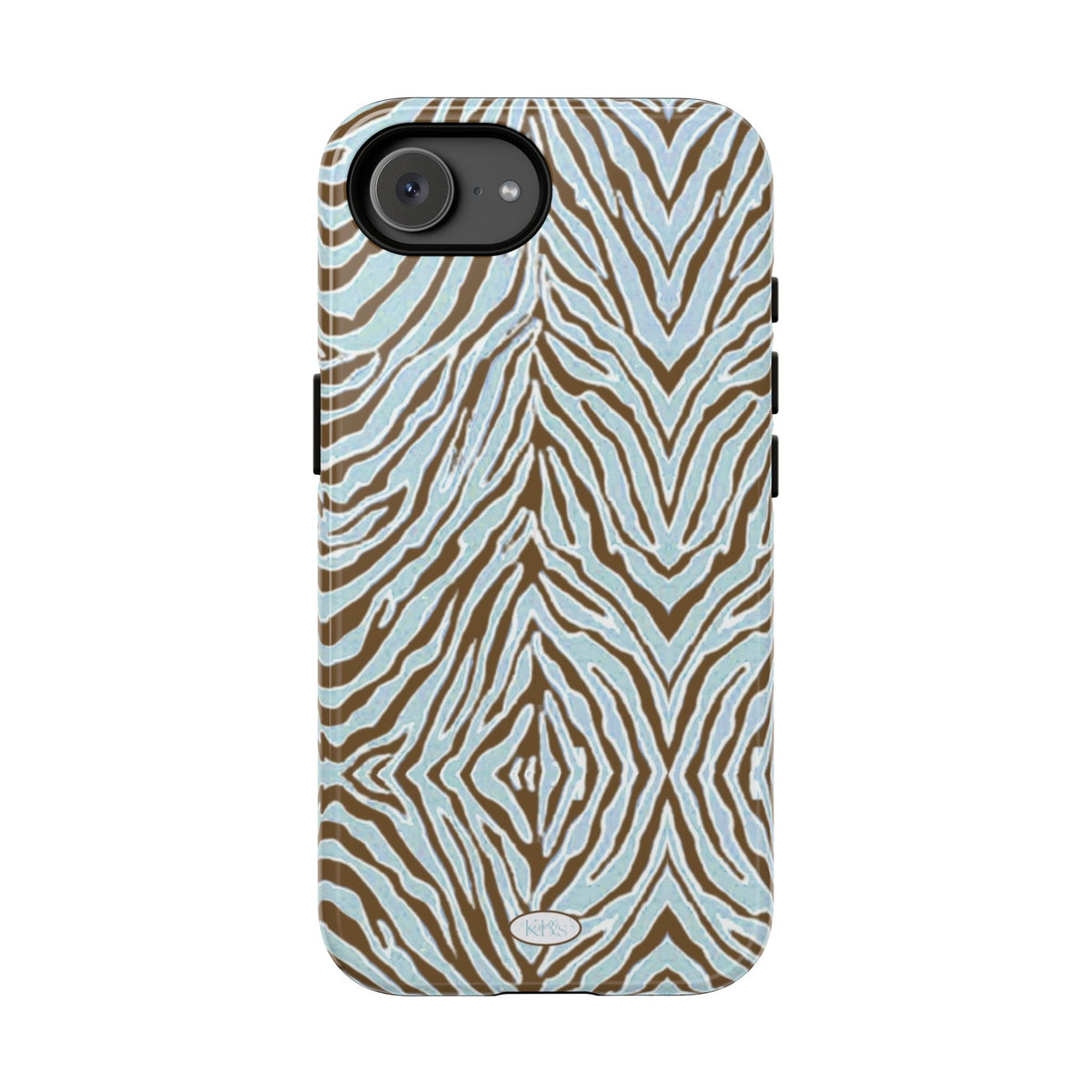 Zebra Bleu Tough Case for iPhone