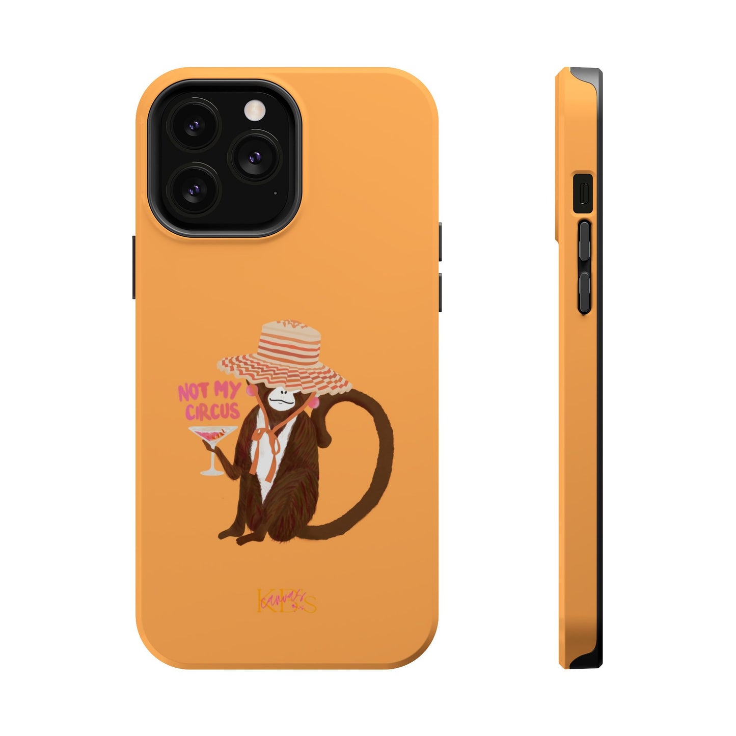 Not My Circus Mag Safe Case - Orange