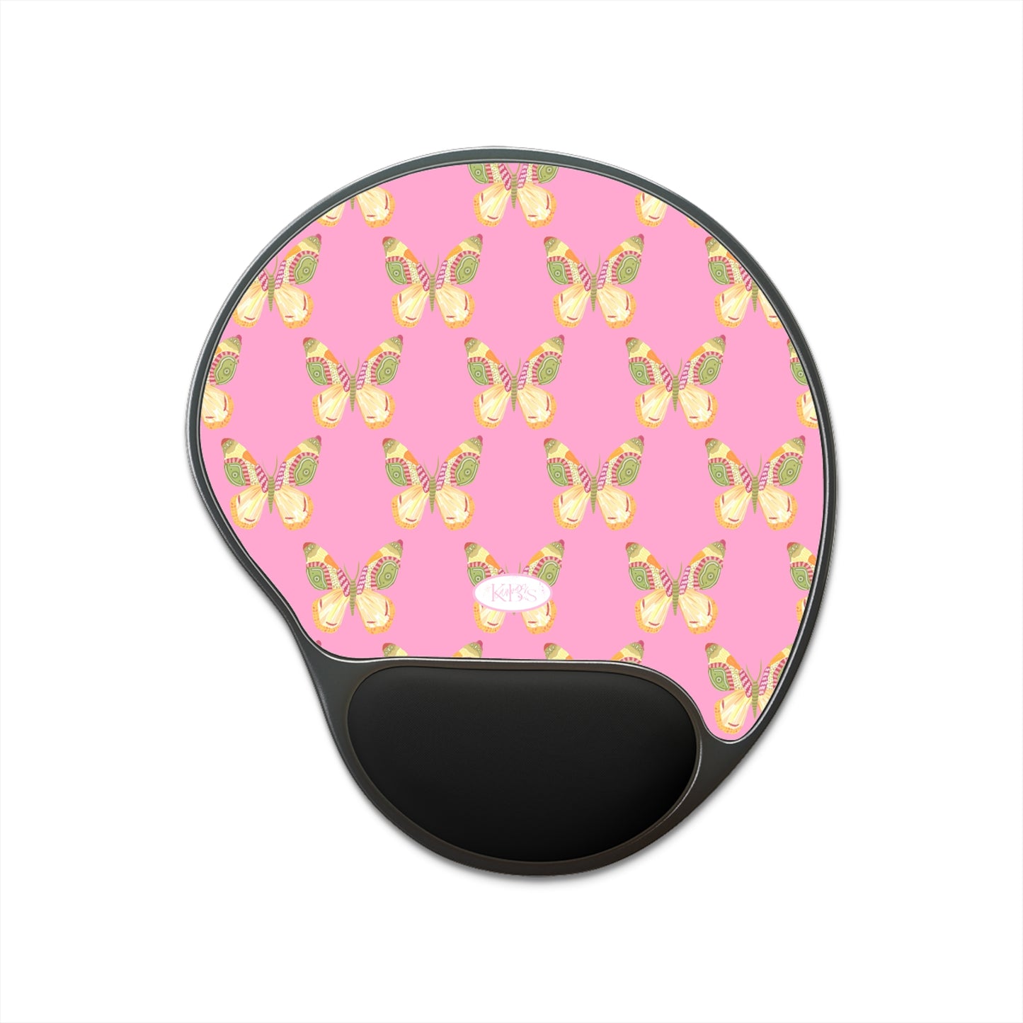 Flutter Memory Foam Mouse Pad - Pink