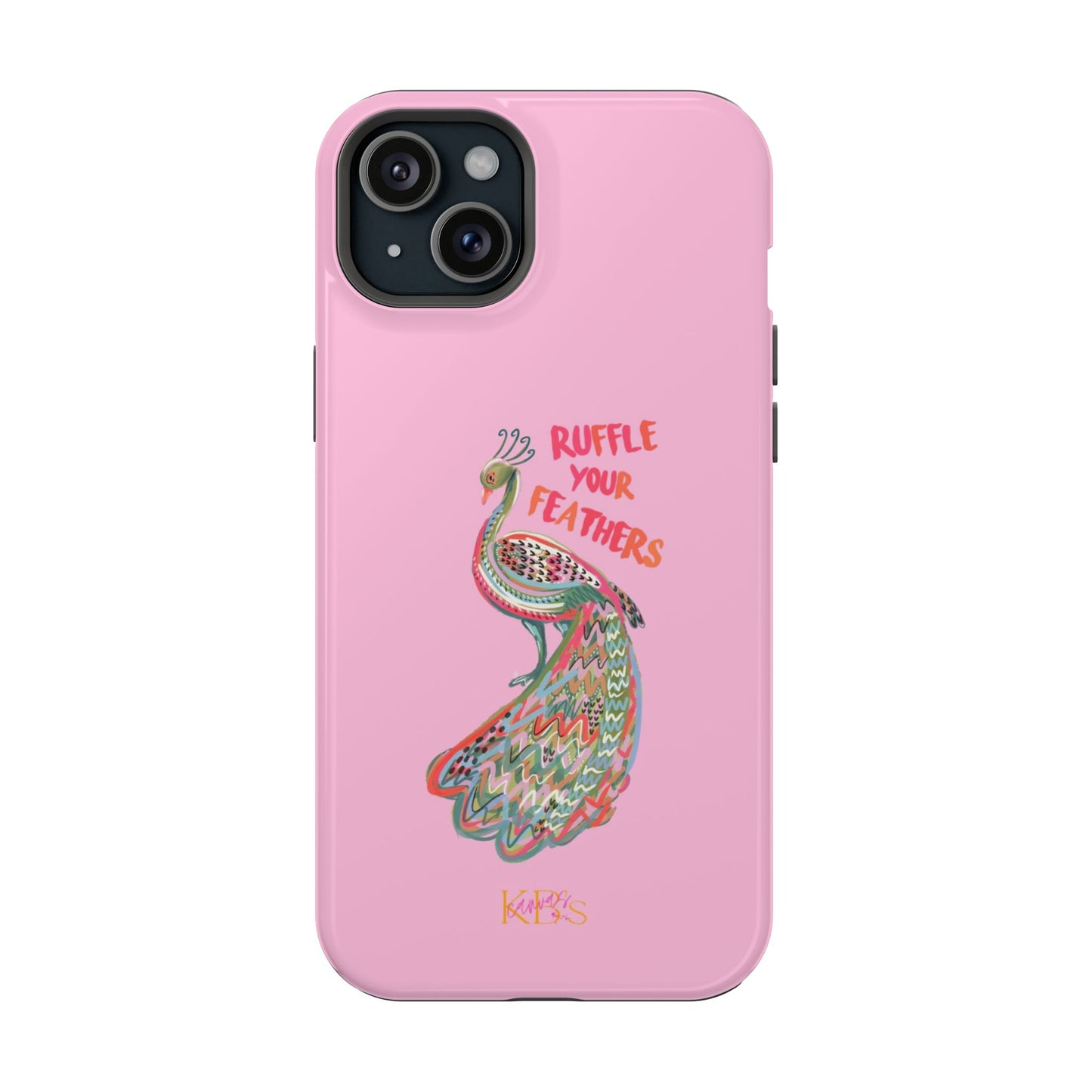 Ruffle Your Feathers Mag Safe Case - Pink