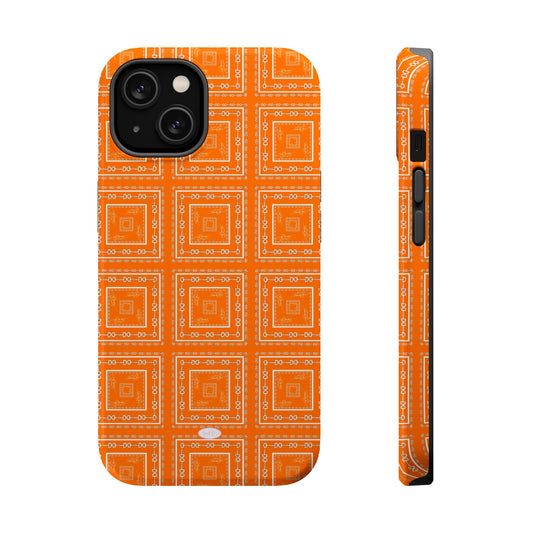 Orange & White Horsebit MagSafe Case