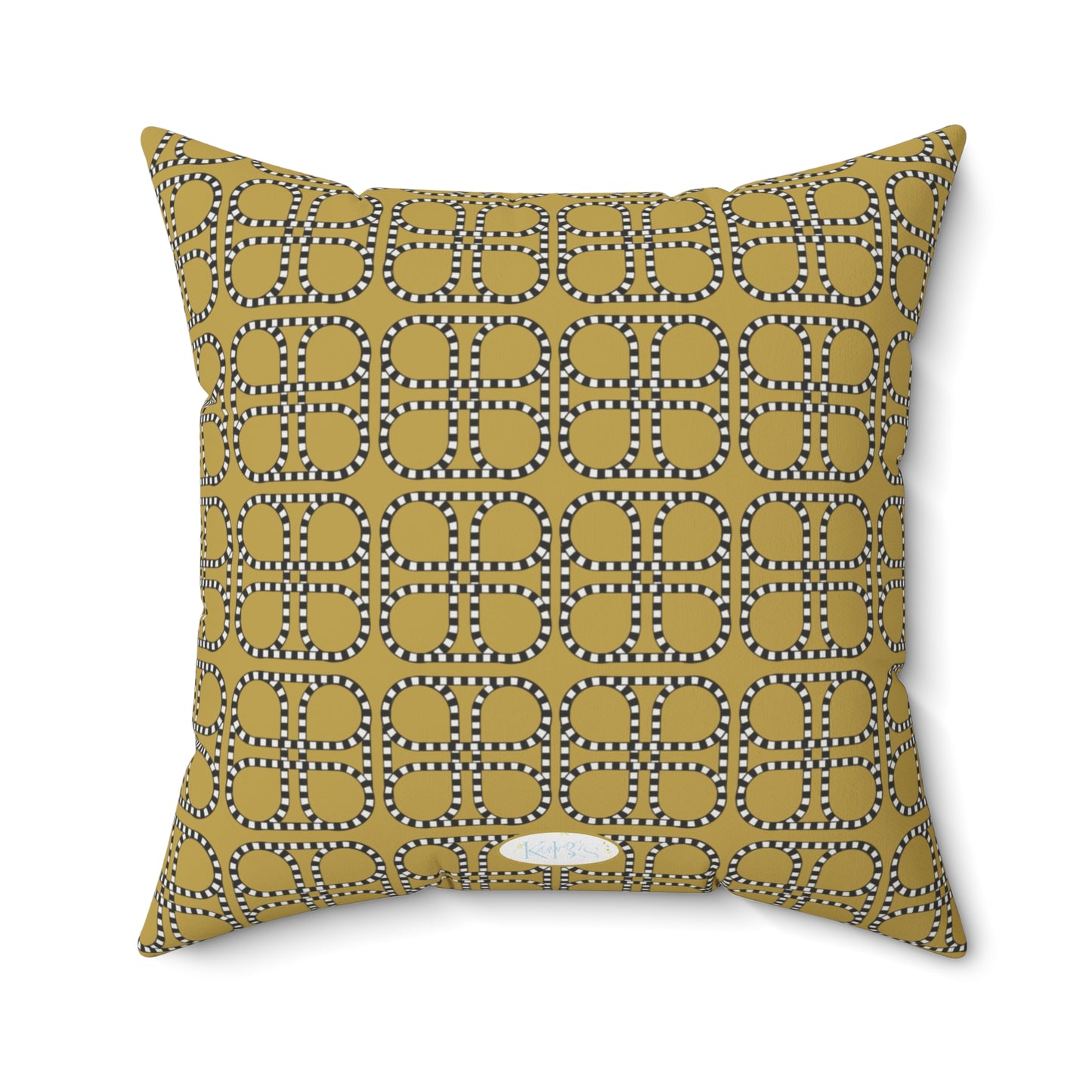 Looped Link Throw Pillow