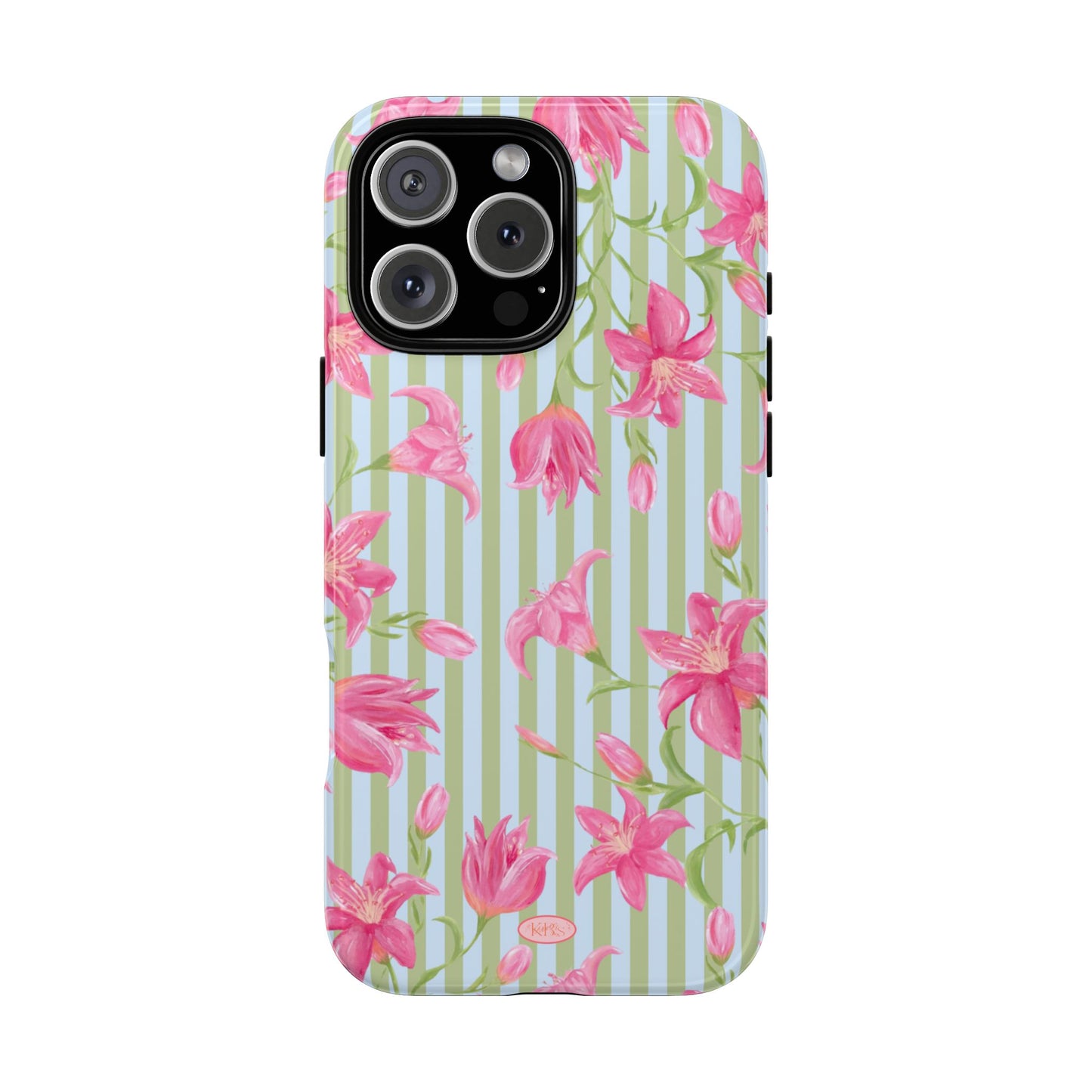 Azalea Stripe Tough Case for iPhone - Blue & Green
