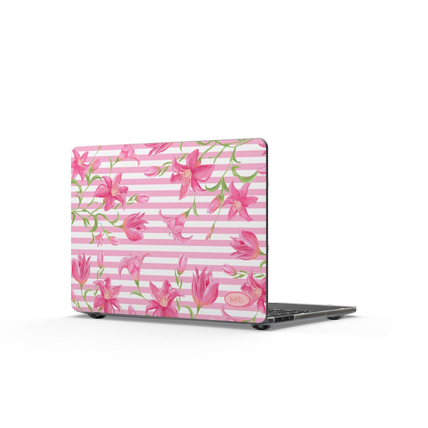 Azalea Stripe MacBook Case - Pink