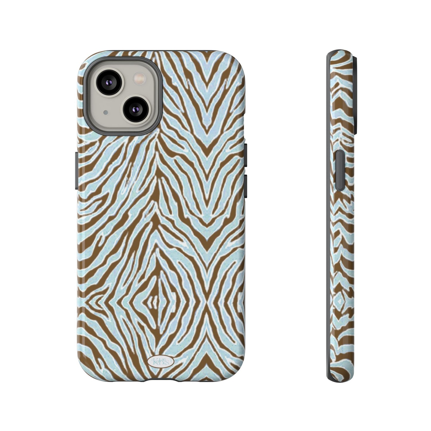 Zebra Bleu Tough Case for iPhone