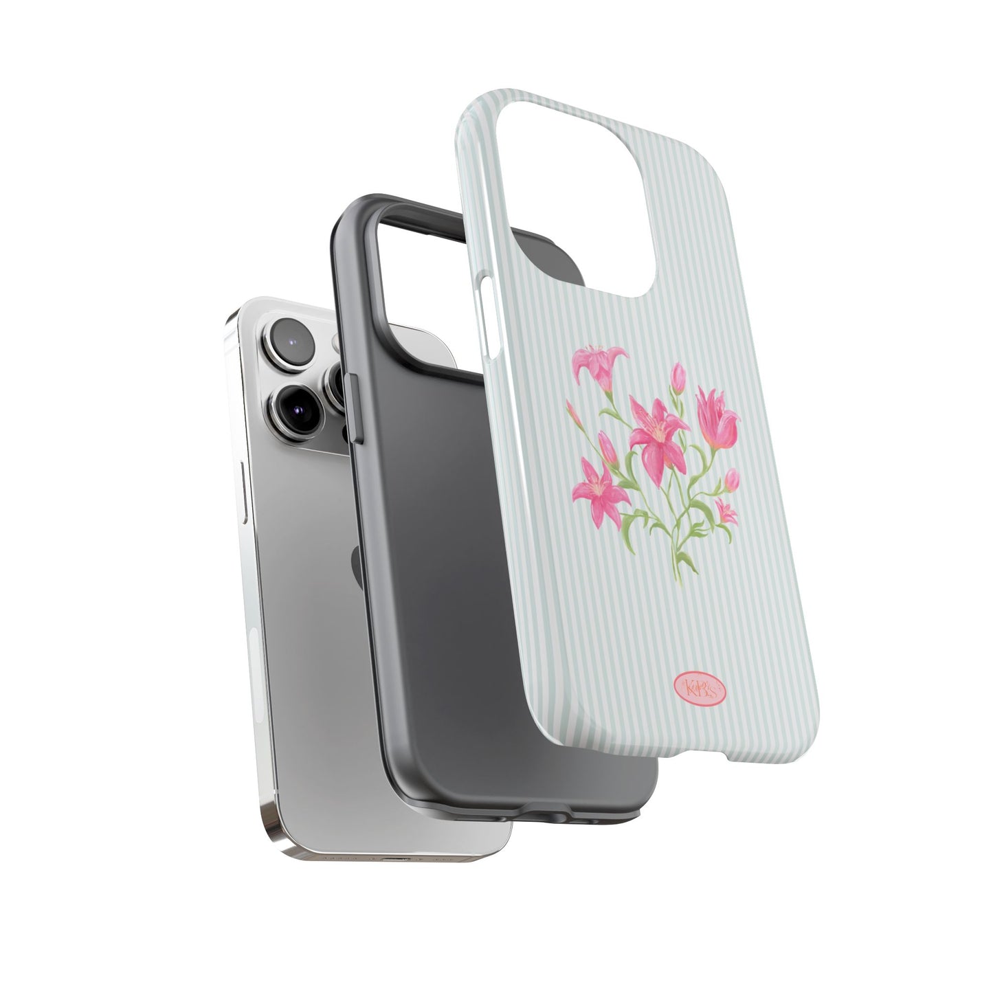 Lily Bloom Tough Case for iPhone - Blue