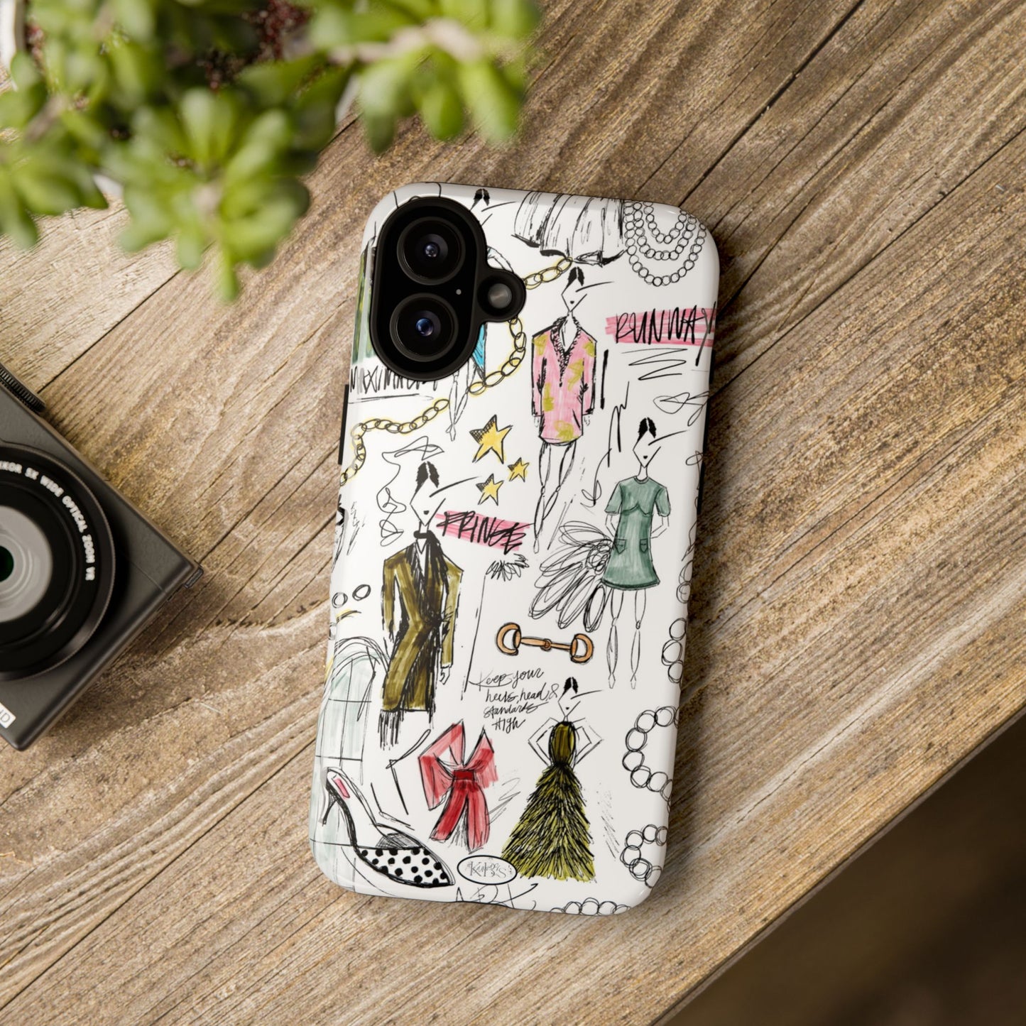 Fashion Sketch Tough Case for iPhone - Multi