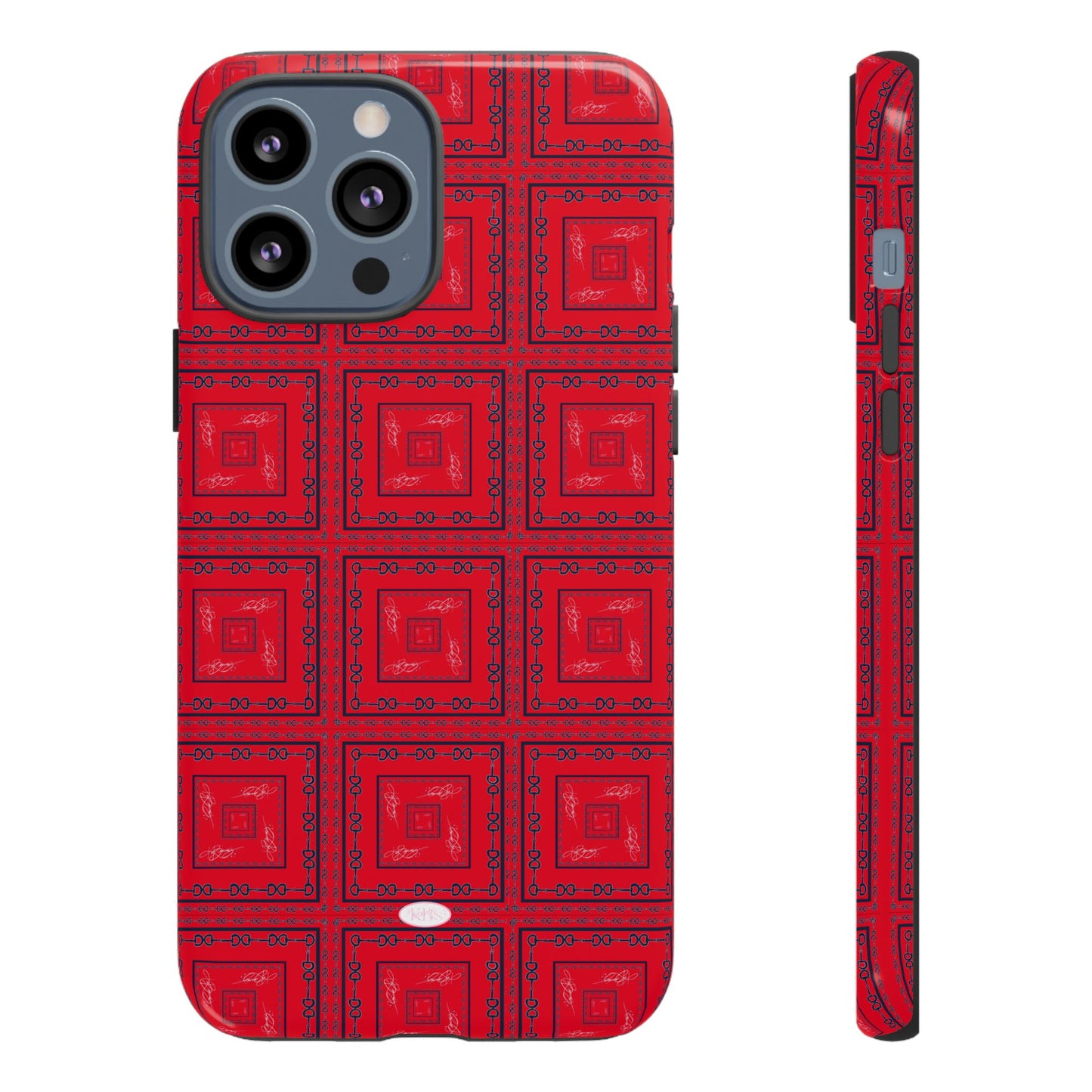 Red & Blue Horsebit Tough Case