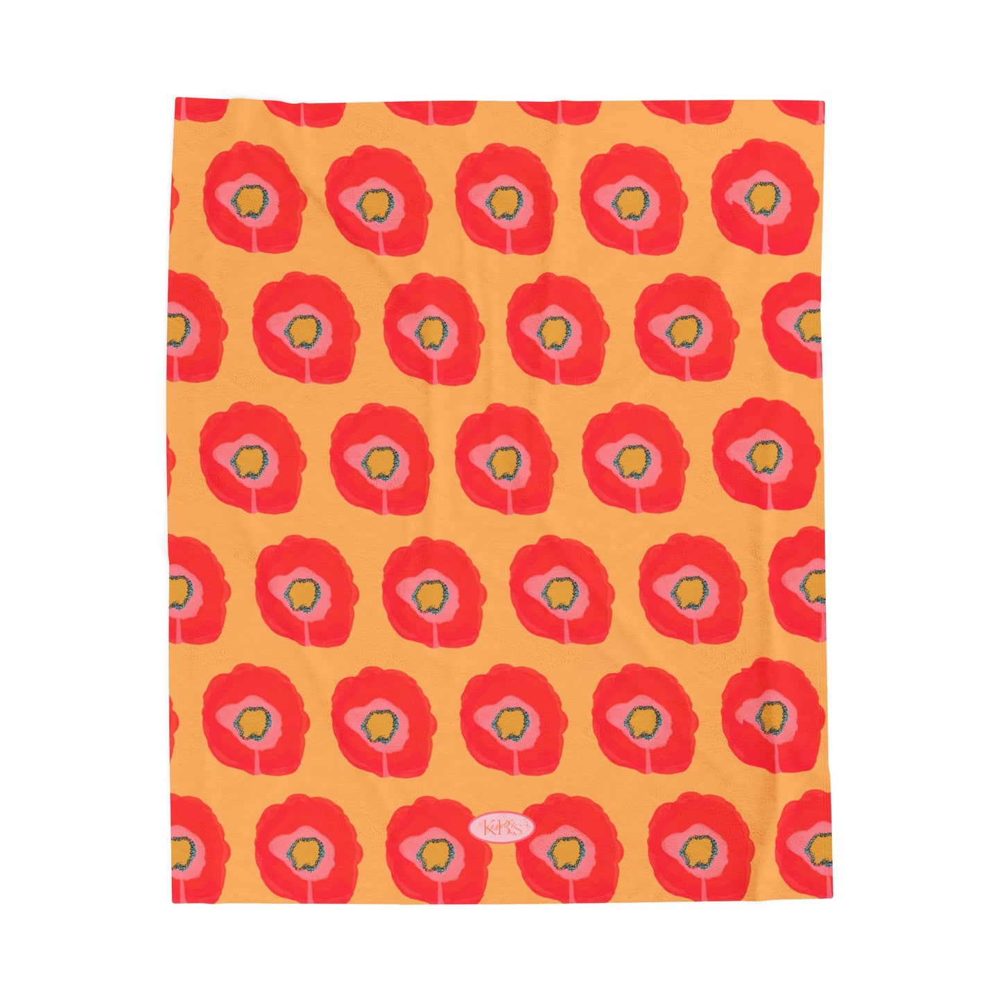 Poppy Fleur Velveteen Blanket