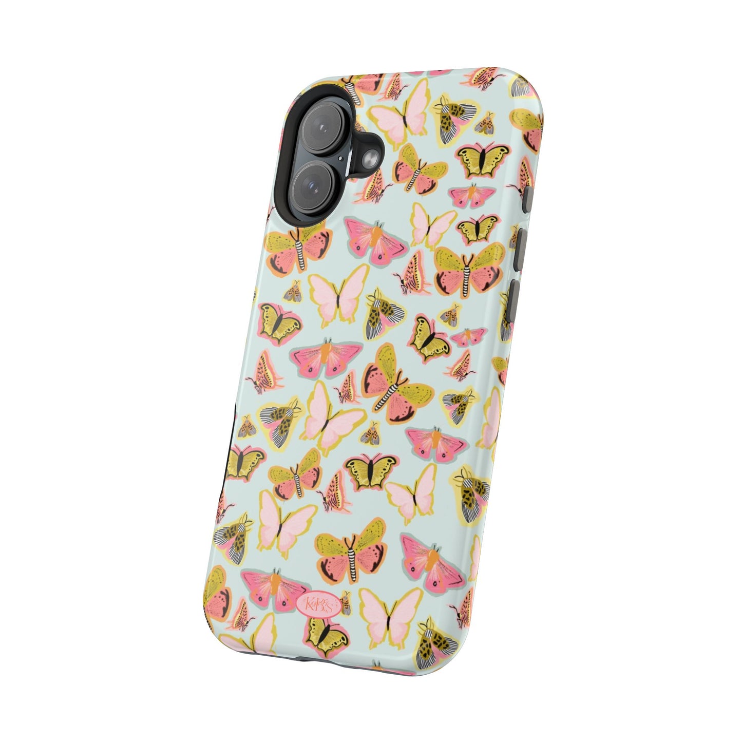 Butterfly Muse Mag Safe Case for iPhone - Blue