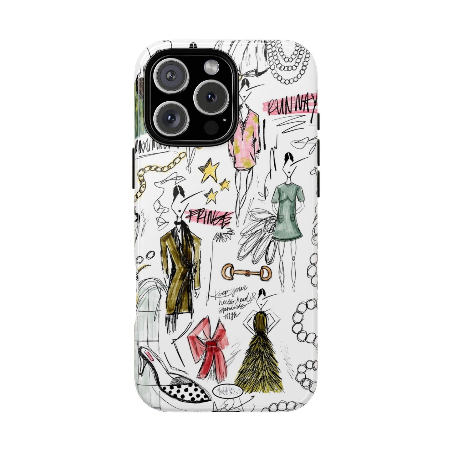 Fashion Sketch Tough Case for iPhone - Multi