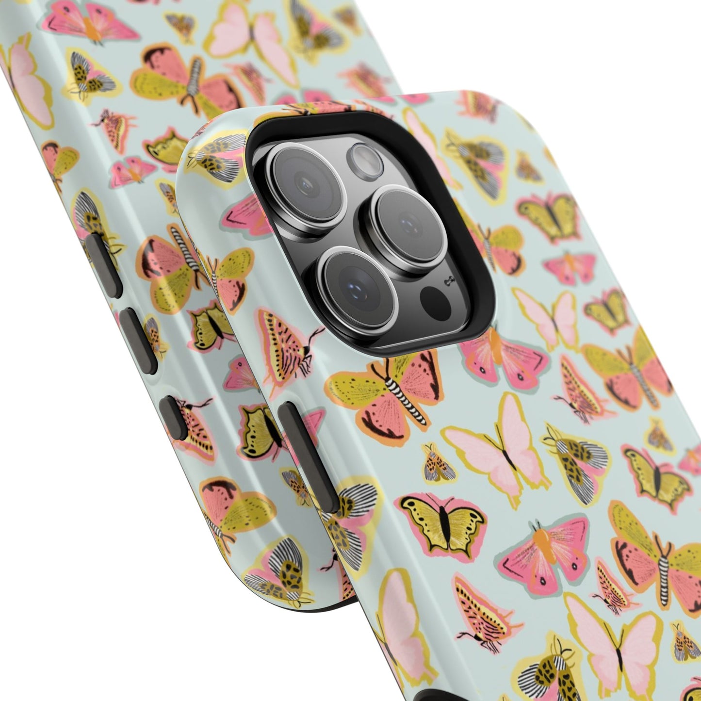 Butterfly Muse Mag Safe Case for iPhone - Blue