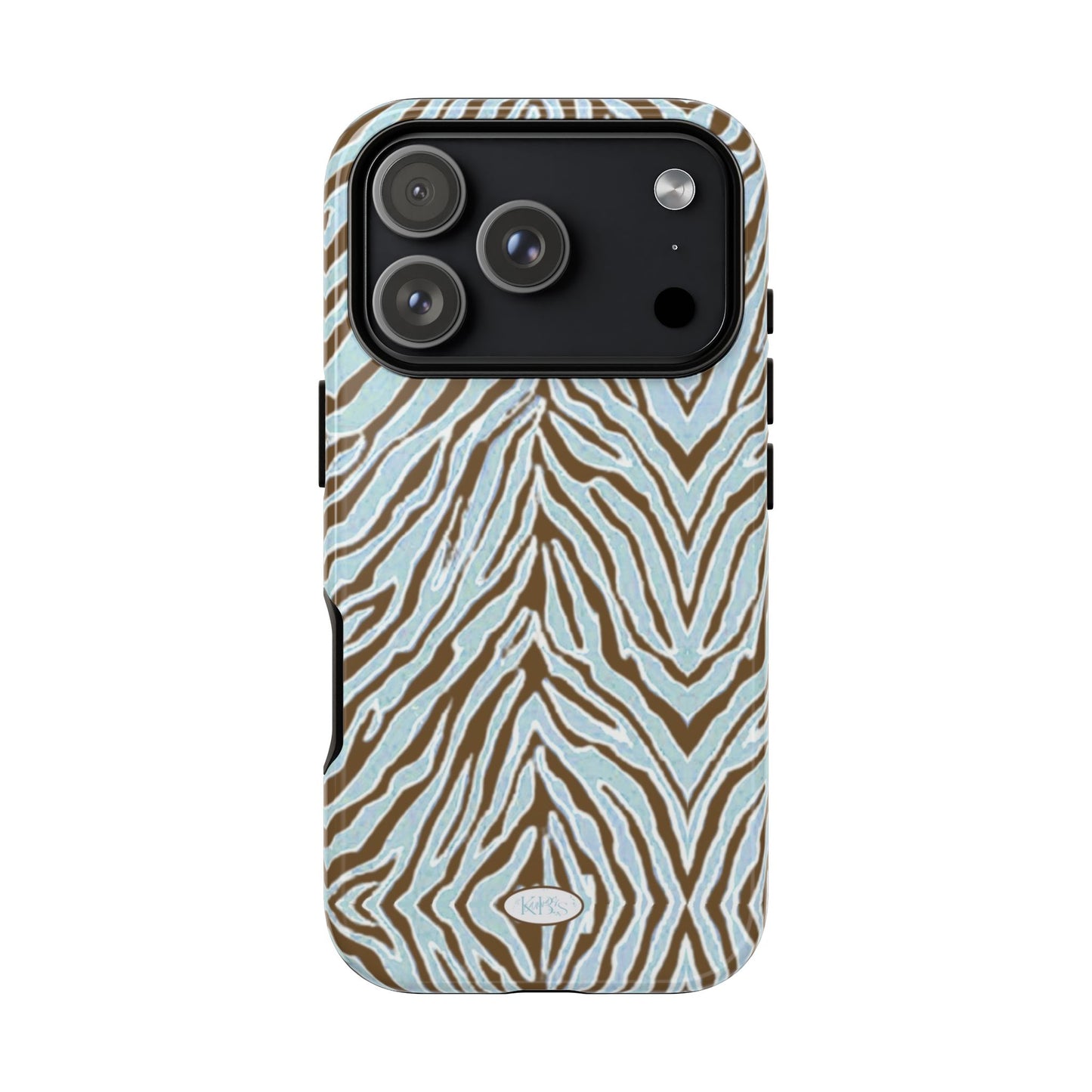 Zebra Bleu Tough Case