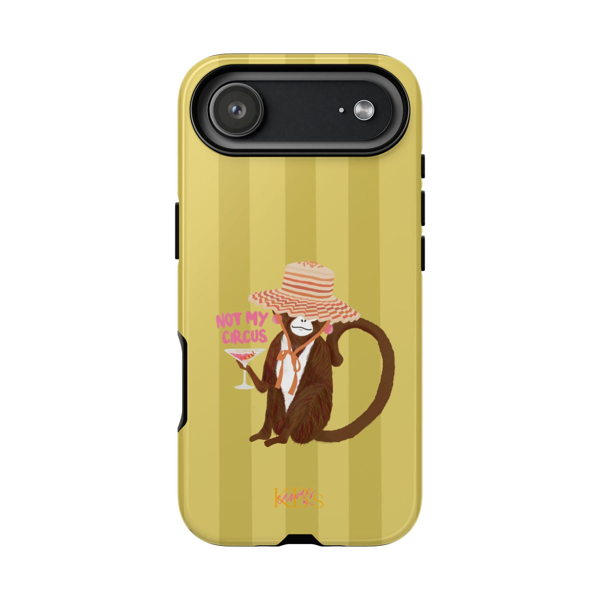 Not My Circus Tough Case - Green Stripe