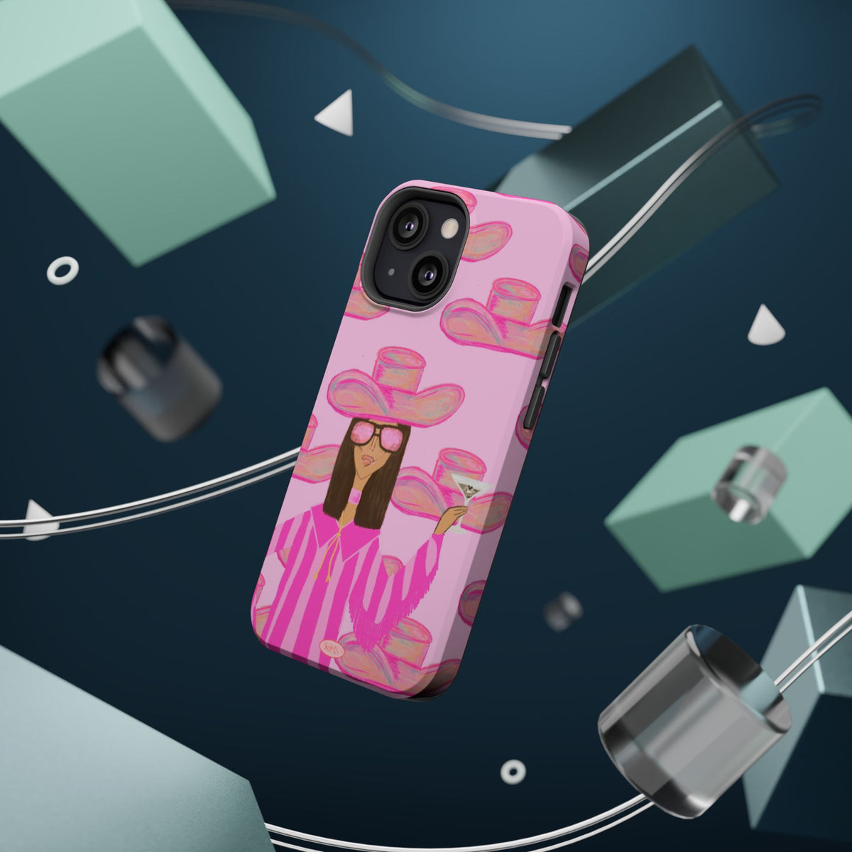 Cocktail Cowgirl MagSafe Case - Pink
