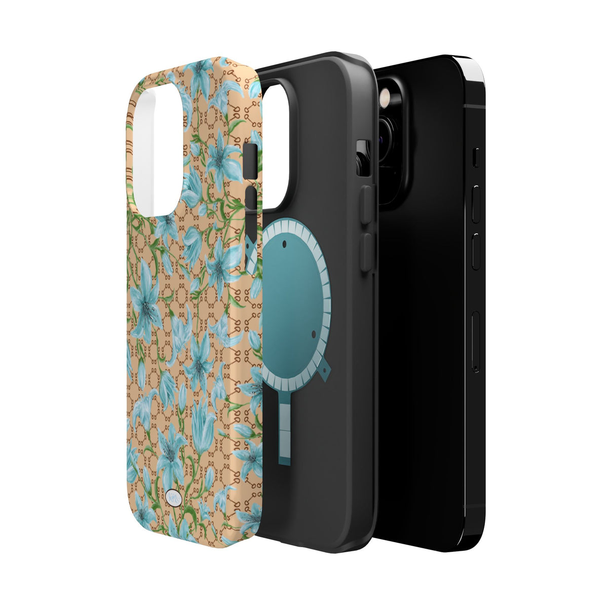 Horsebit Fleur Mag Safe Case for iPhone