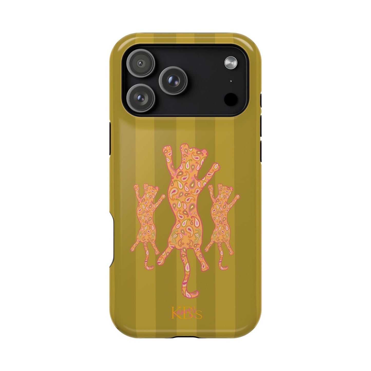 Paisley Leopard Mag Safe Case - Striped