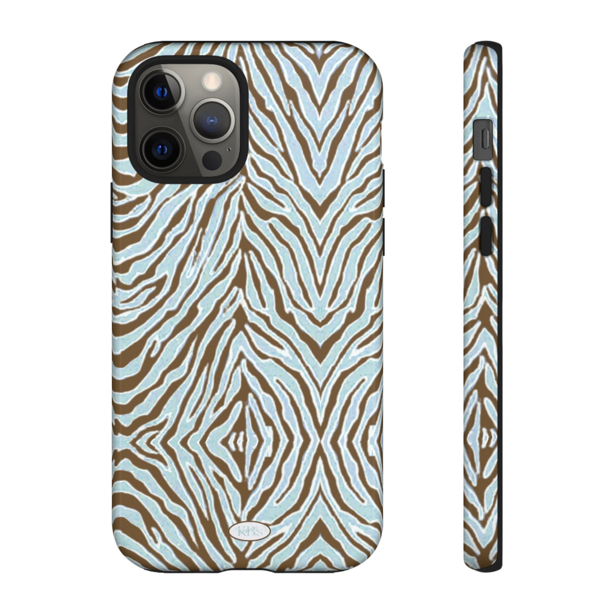 Zebra Bleu Tough Case for iPhone