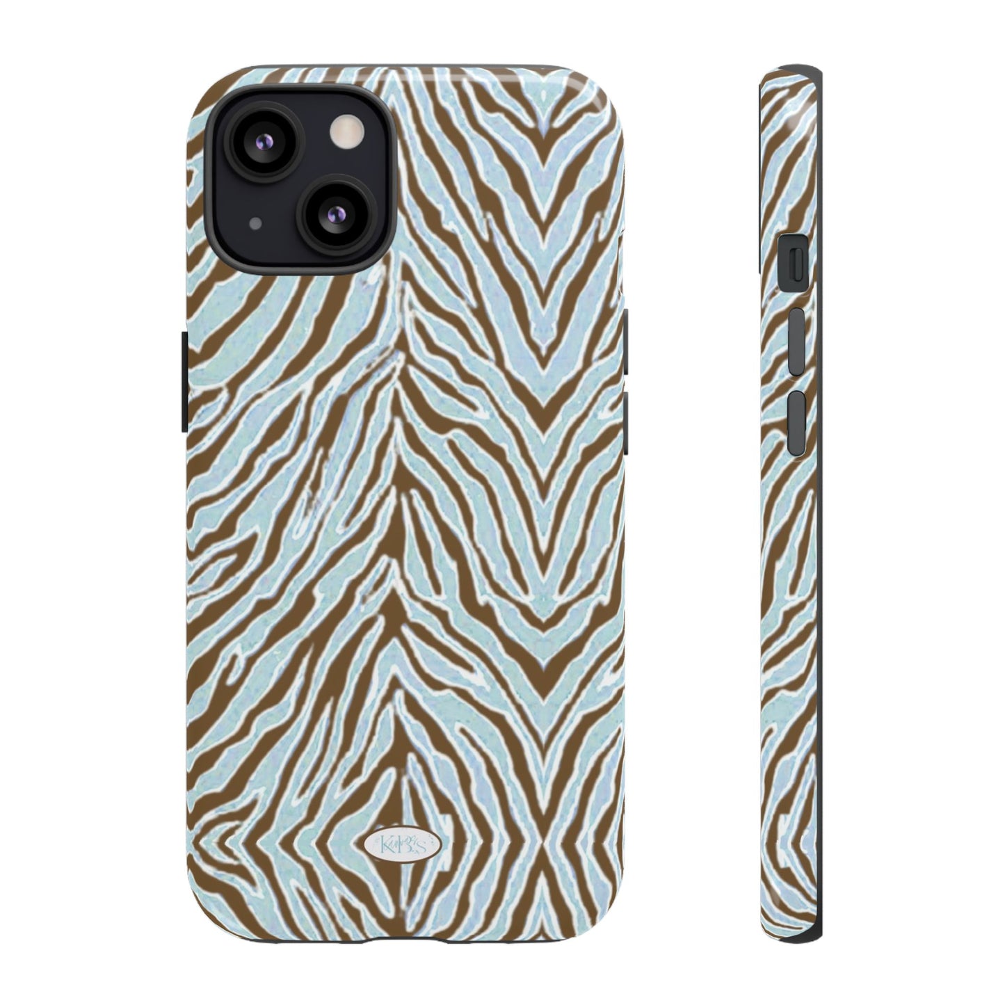 Zebra Bleu Tough Case