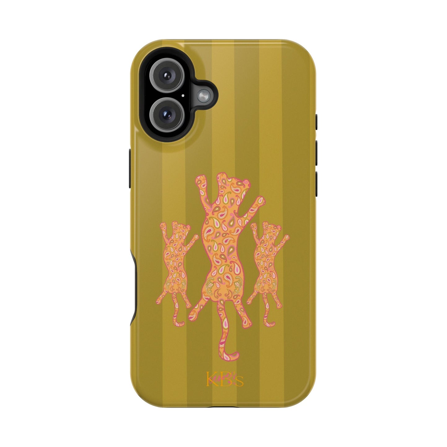 Paisley Leopard Mag Safe Case - Striped