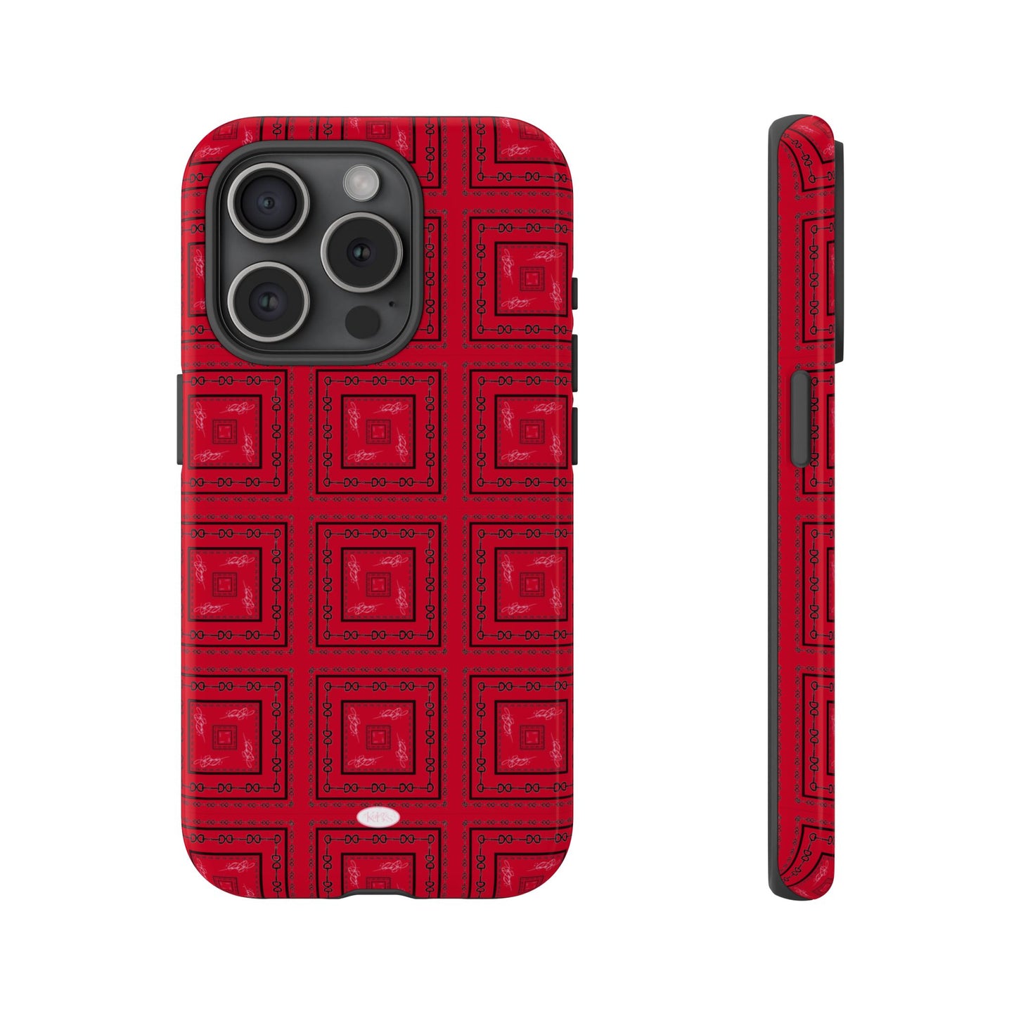 Red & Black Horsebit Tough Case