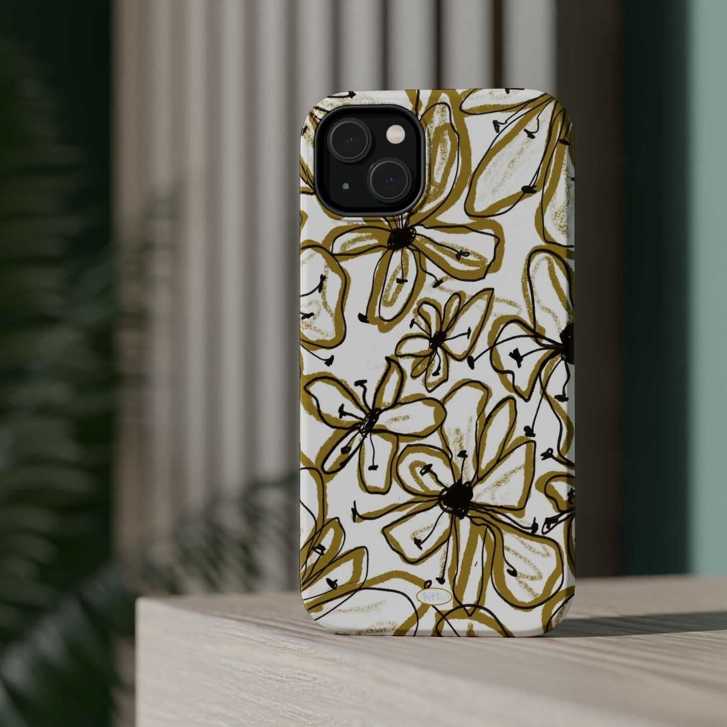 Floral Sketch Mag Safe Case for iPhone