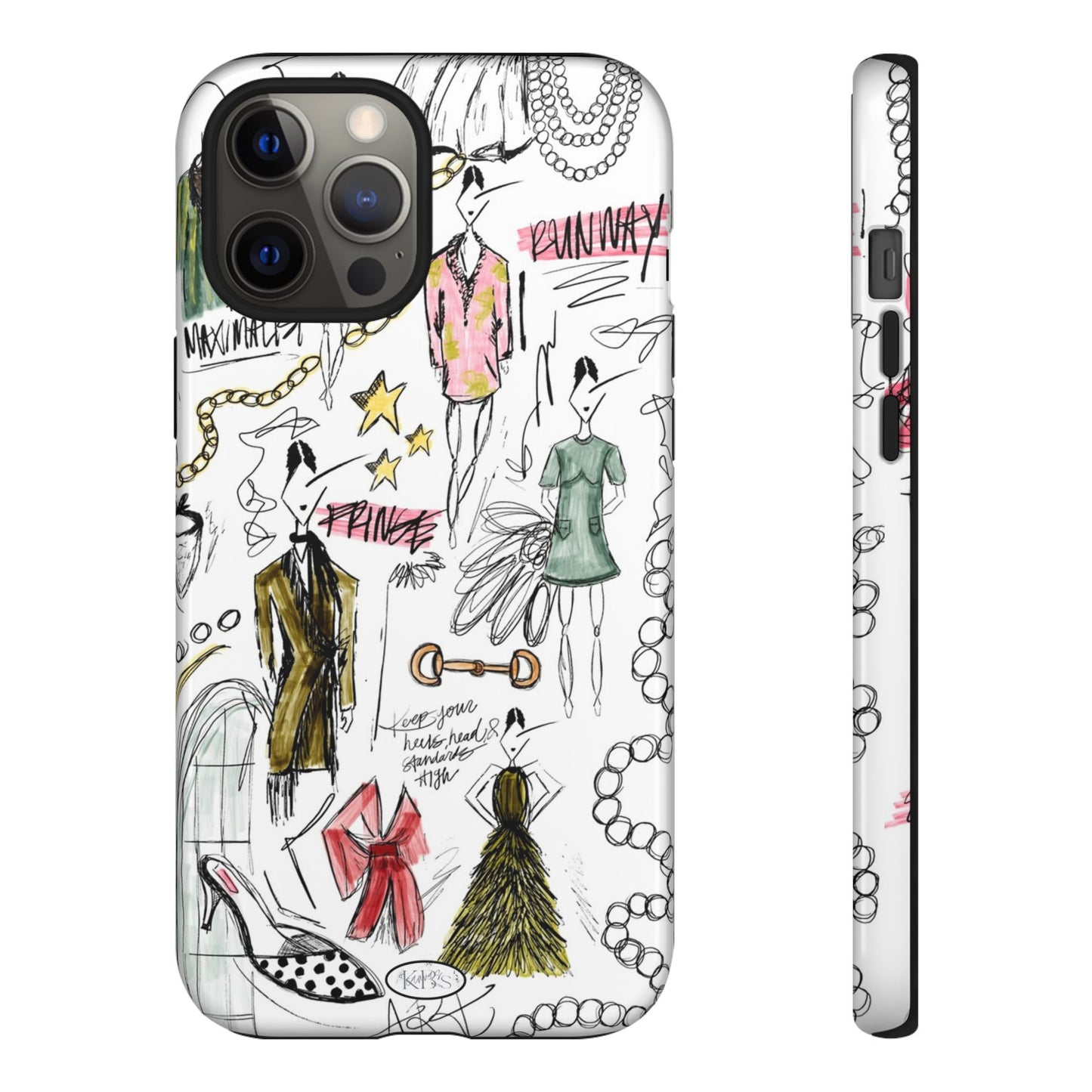 Fashion Sketch Tough Case for iPhone - Multi