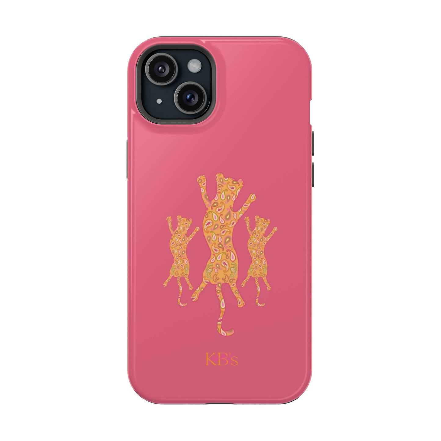 Paisley Leopard Mag Safe Case - Pink