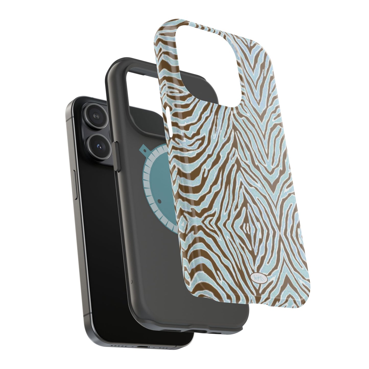 Zebra Bleu Mag Safe Case for iPhone