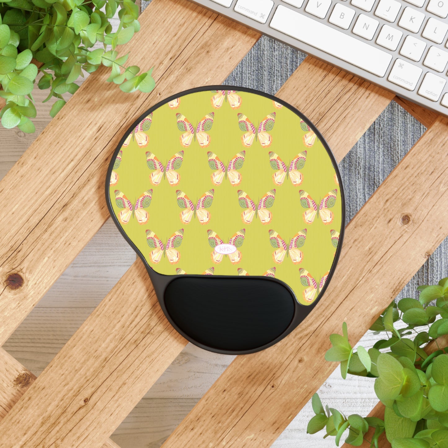 Flutter Memory Foam Mouse Pad - Green