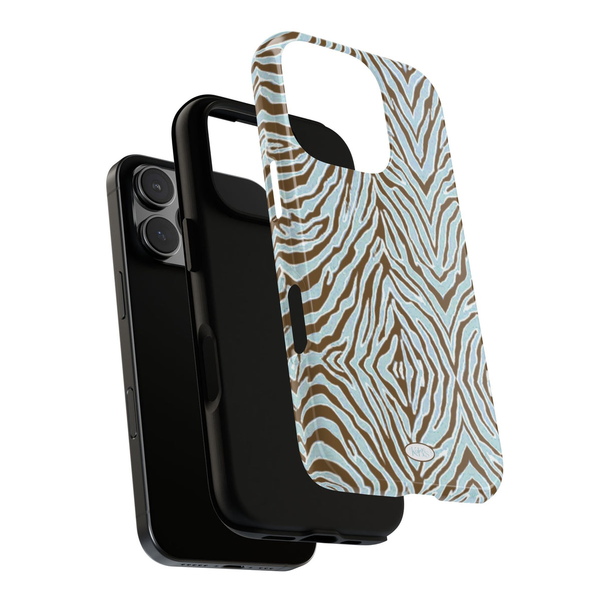 Zebra Bleu Tough Case for iPhone
