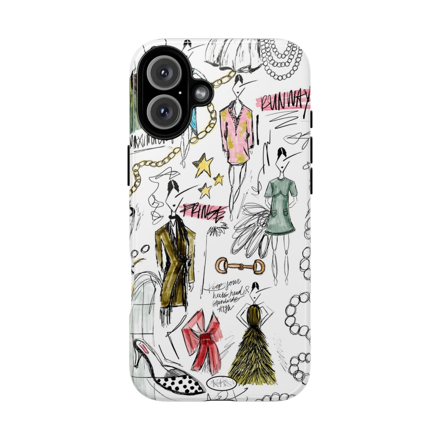 Fashion Sketch Tough Case for iPhone - Multi