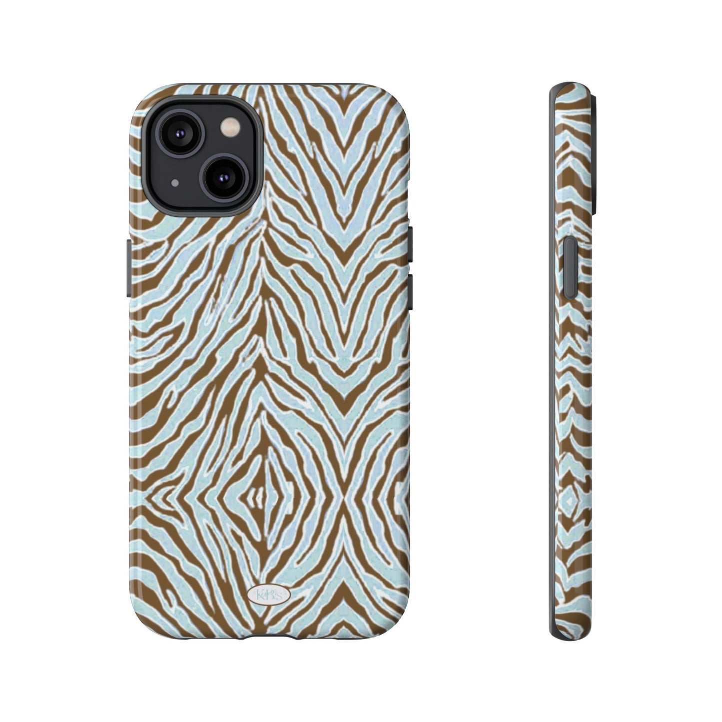 Zebra Bleu Tough Case for iPhone