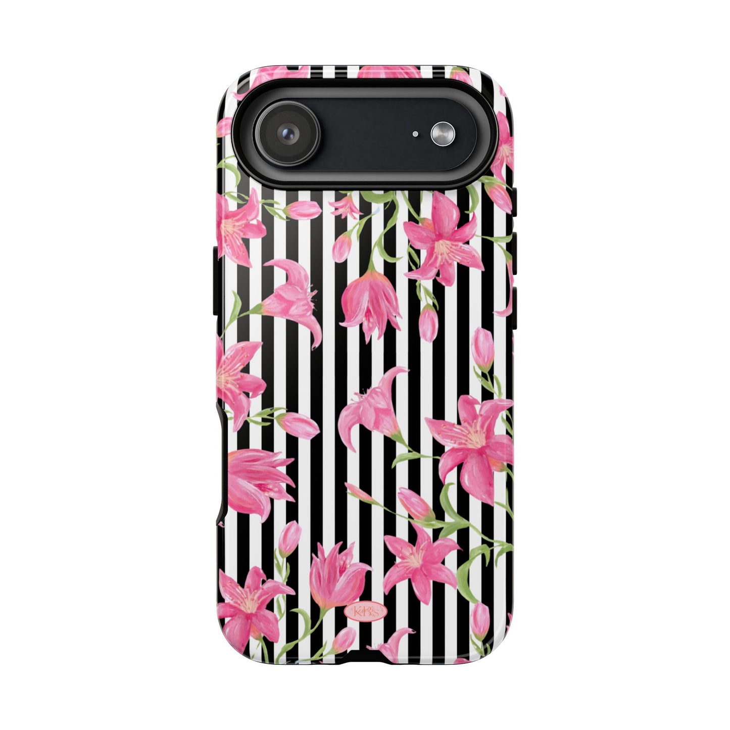 Azalea Stripe Tough Case for iPhone - Black