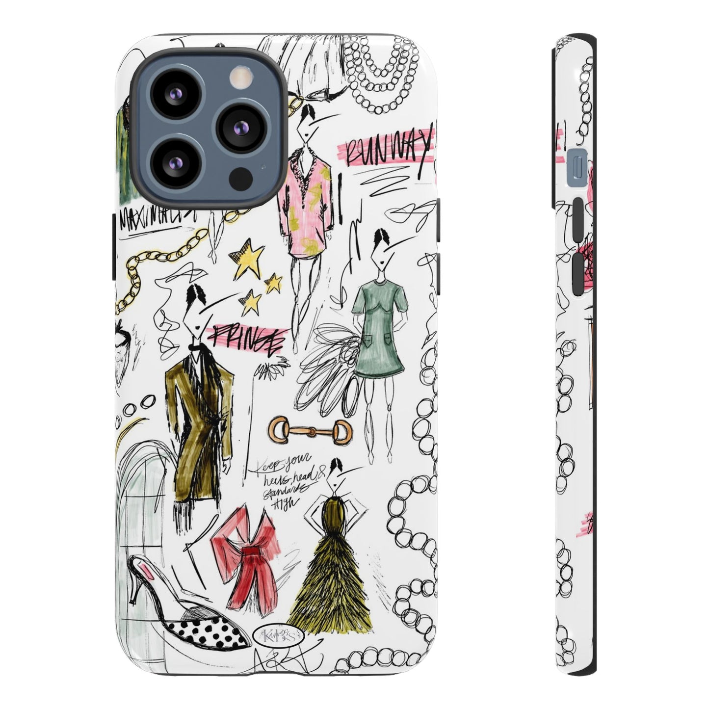 Fashion Sketch Tough Case for iPhone - Multi