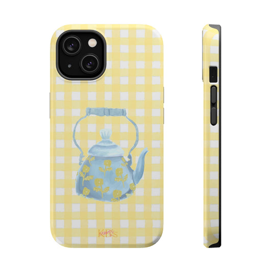 Eclectic Teapot Mag Safe Case - Yellow