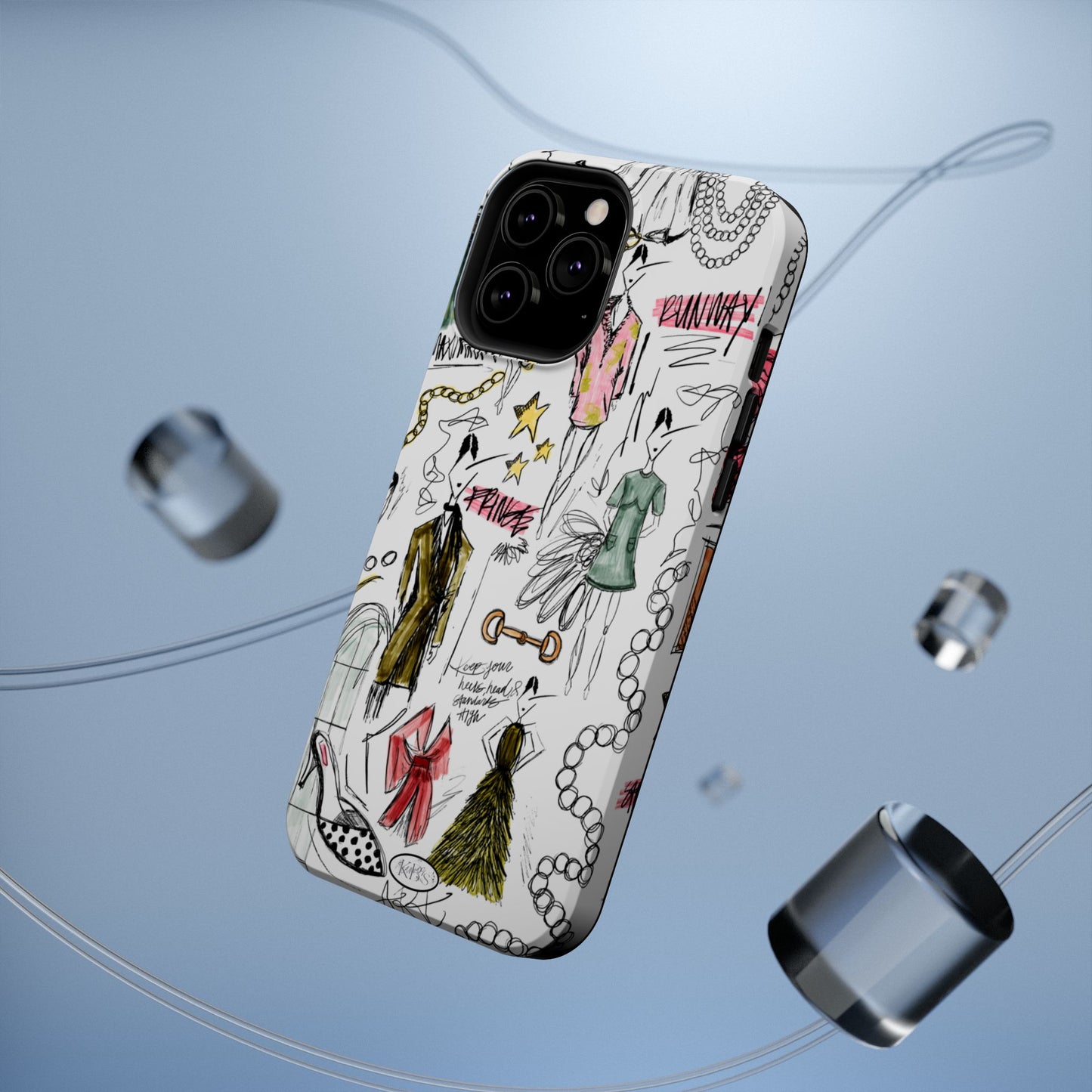 Fashion Sketch Mag Safe Case for iPhone - Multi
