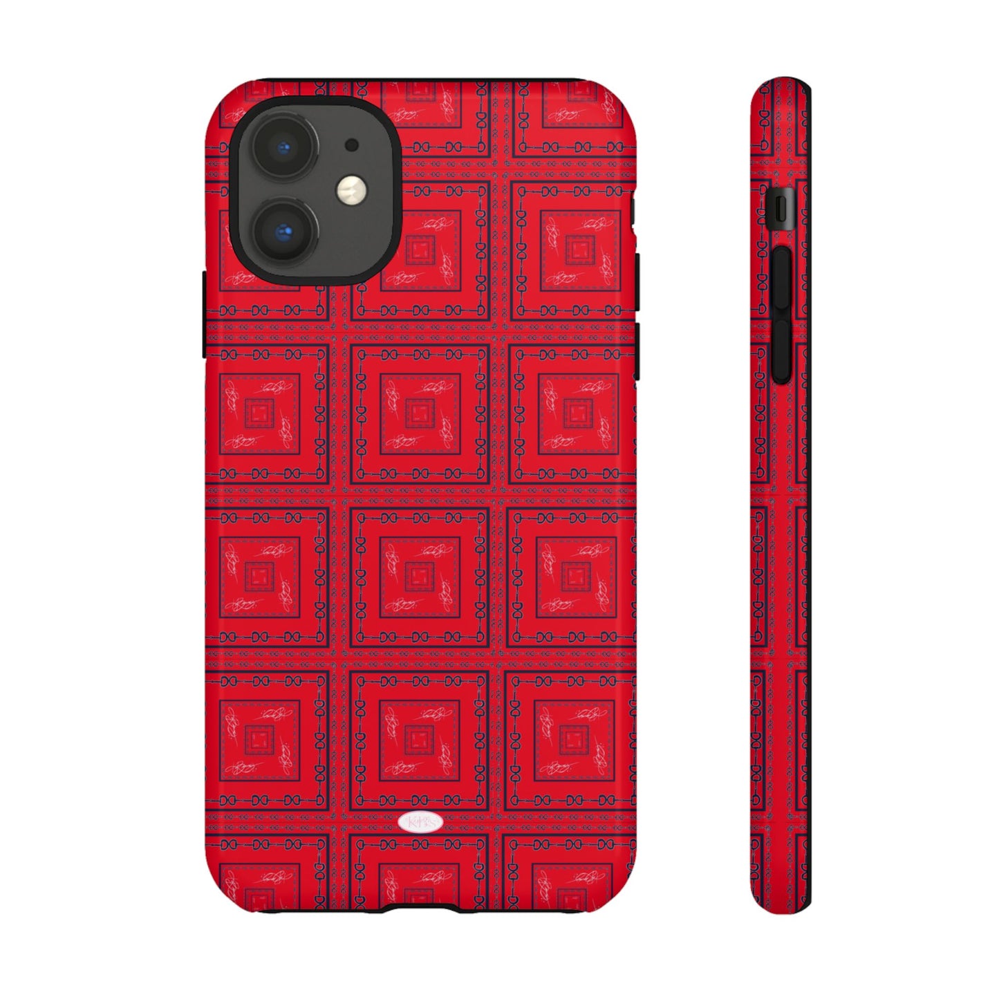Red & Blue Horsebit Tough Case