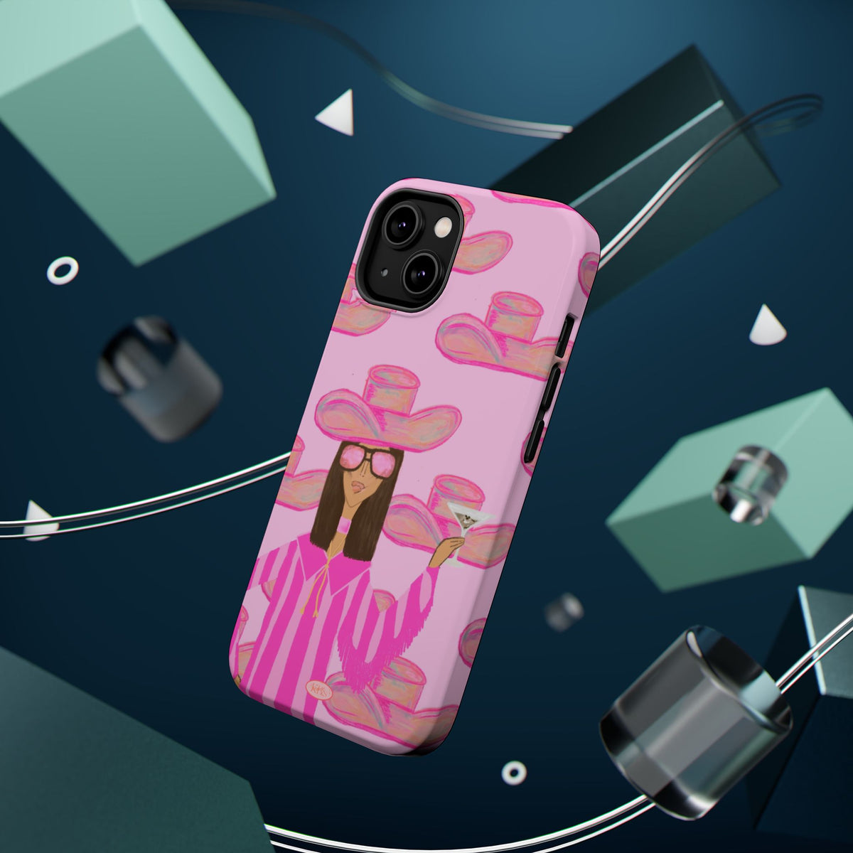 Cocktail Cowgirl MagSafe Case - Pink