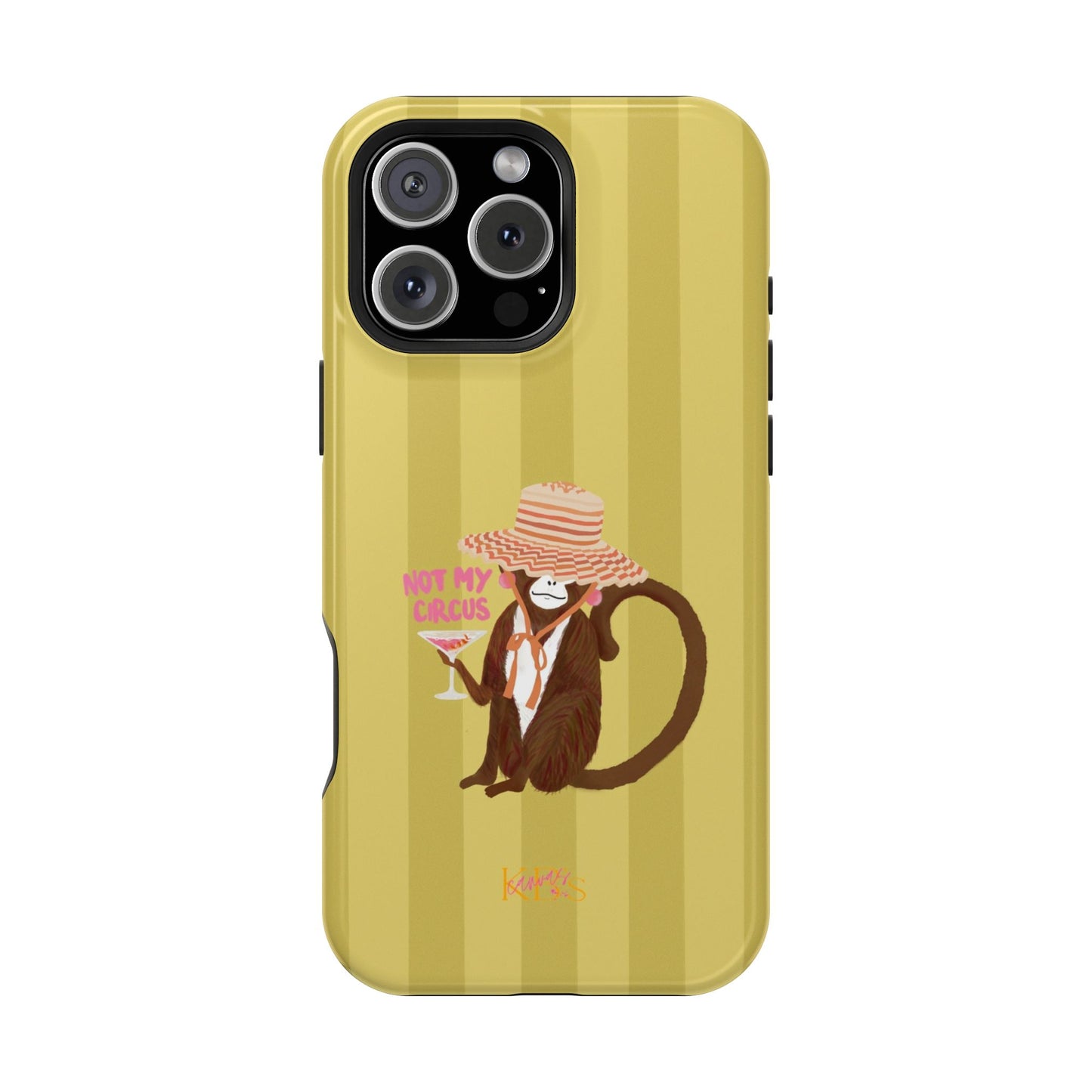 Not My Circus Mag Safe Case - Green Stripe