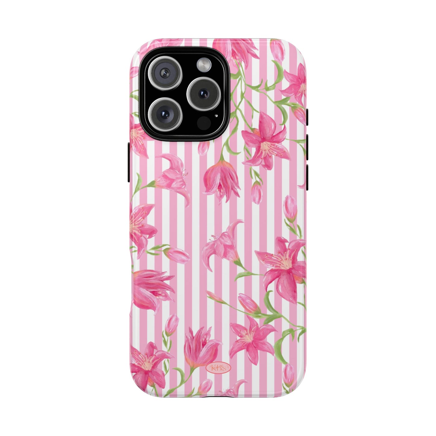 Azalea Stripe Tough Case for iPhone - Pink