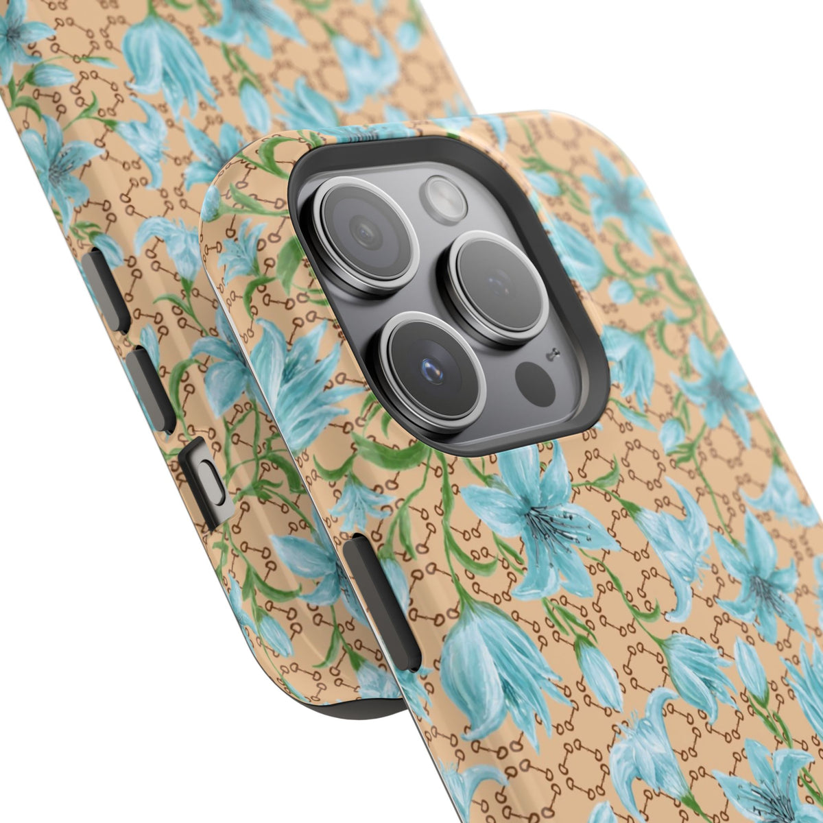Horsebit Fleur Mag Safe Case for iPhone