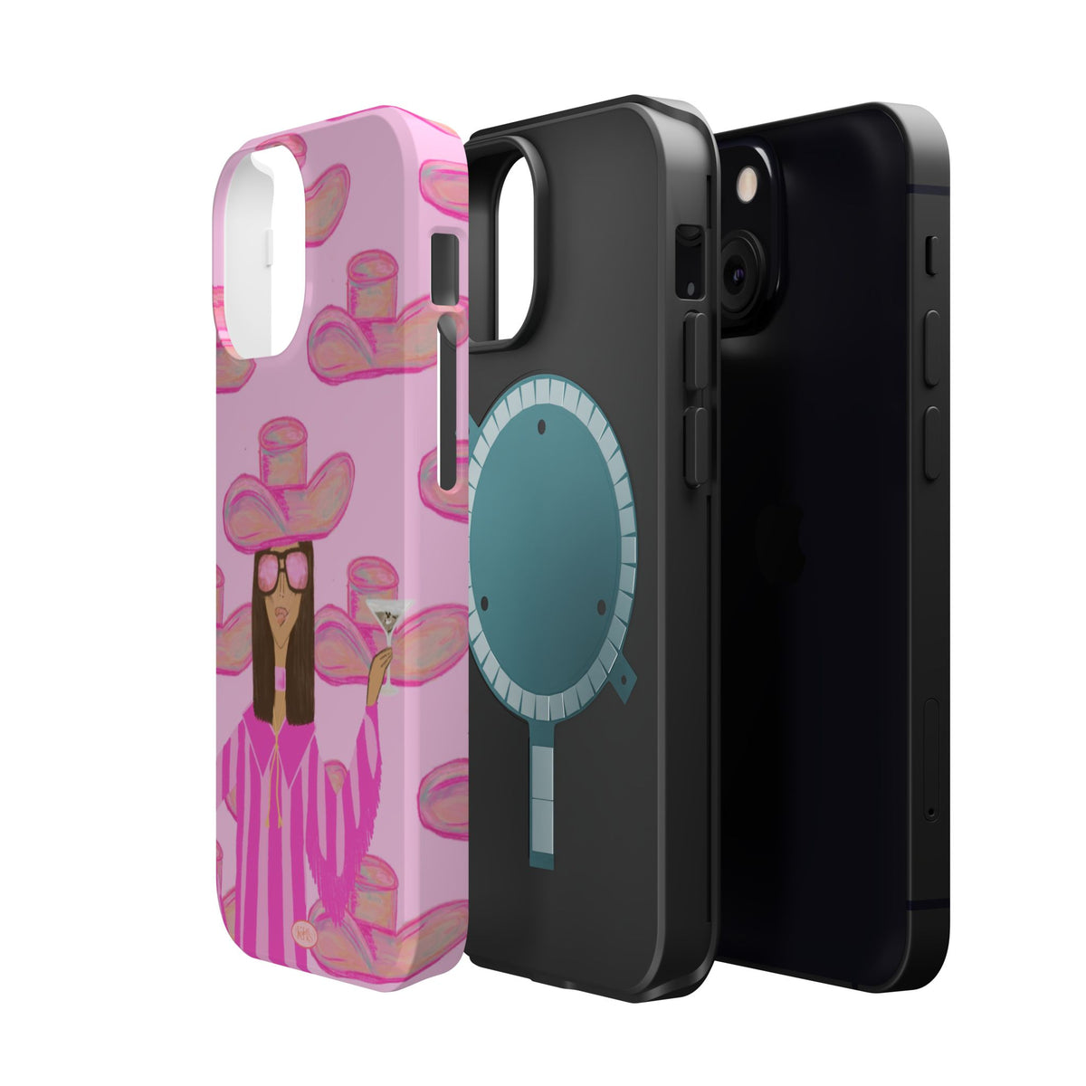 Cocktail Cowgirl MagSafe Case - Pink