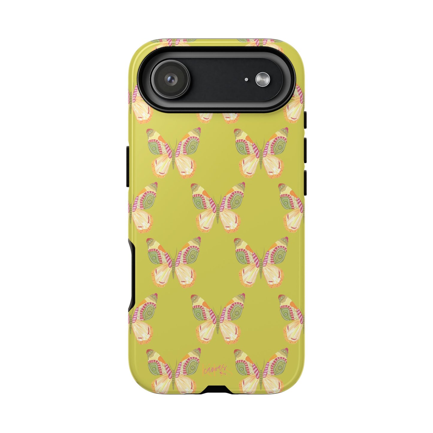 Flutter Pattern Tough Case - Green